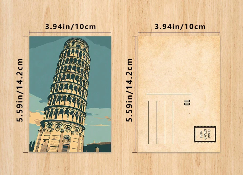 32pcs/Set Vintage Style Retro Travel Postcards