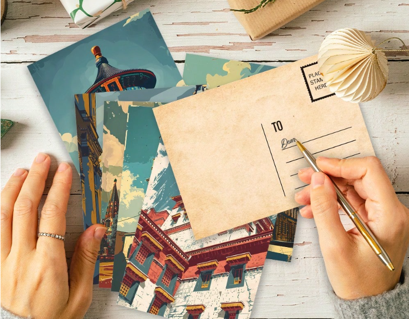 32pcs/Set Vintage Style Retro Travel Postcards